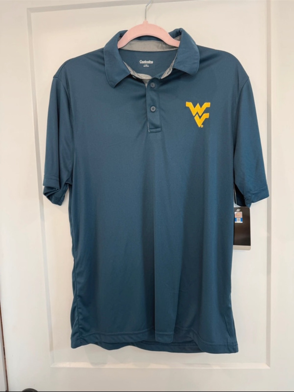 Men’s Navy Blue WV Logo Polo Shirt